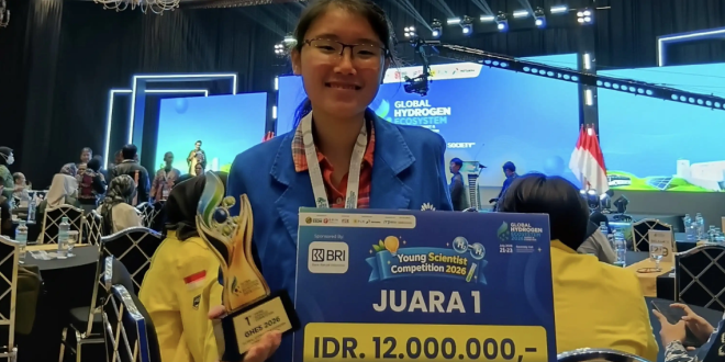Langkah Berani Gabriella Kembangkan Teknologi Energi Bersih Masa Depan dan Raih Gelar Juara di Young Scientist Competition 2026